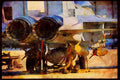 Air Force 396034 On The Ramp, Pre flight And Weapons Loading A4 Limited Edition Watercolour Print