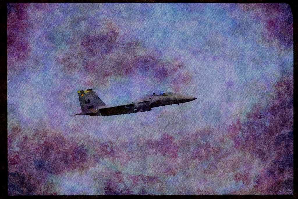 Air Force 396046 F 15E Strike Eagle A4 Limited Edition Watercolour Print