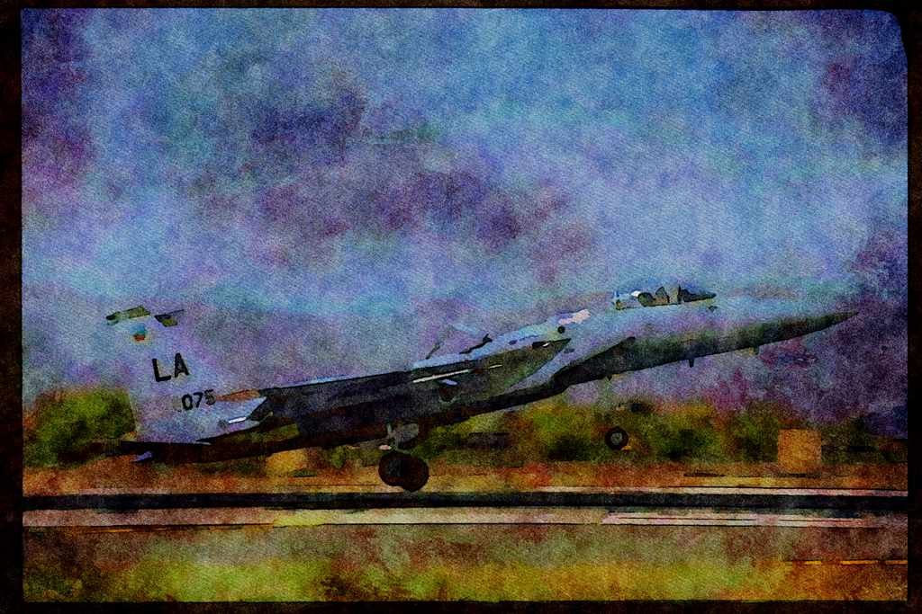 Air Force 396048 F 15C, Luke Air Force Base A4 Limited Edition Watercolour Print