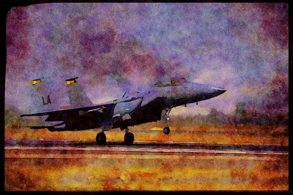 Air Force 396051 Take offs And Landings A4 Limited Edition Watercolour Print