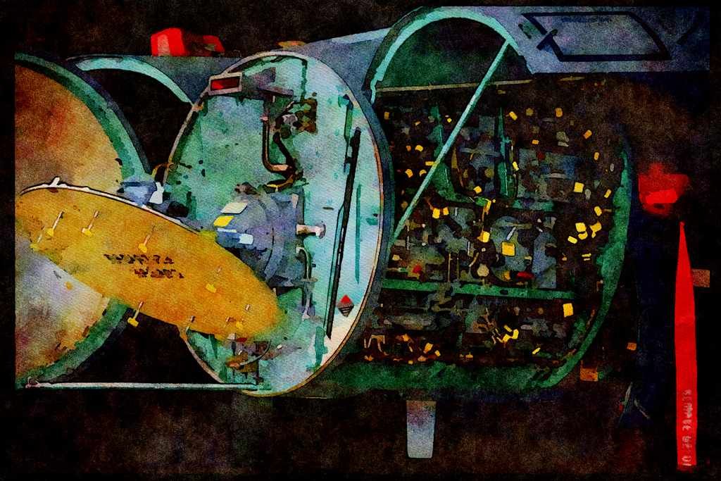 Air Force 396058 Hughes APG 70 High resolution Radar A4 Limited Edition Watercolour Print