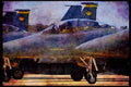 Air Force 396062 On The Ramp, Pre flight And Weapons Loading A4 Limited Edition Watercolour Print