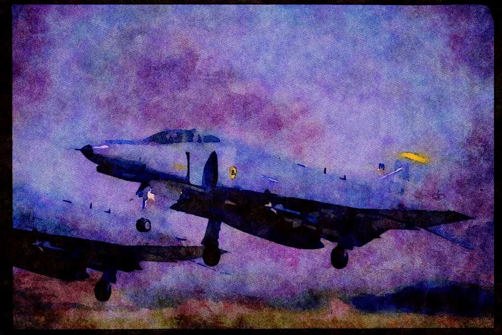 Air Force 396070 F 4G Phantom A4 Limited Edition Watercolour Print