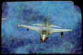 Air Force 396090 F 16 Falcon A4 Limited Edition Watercolour Print