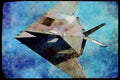 Air Force 396093 F 117A Stealth Fighters A4 Limited Edition Watercolour Print
