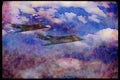 Air Force 396098 F 117A Stealth Fighters A4 Limited Edition Watercolour Print
