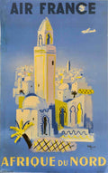 Air France Afrique Vintage Retro Advert Poster A4 Photo Print