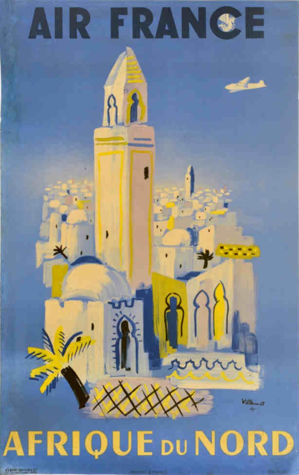 Air France Afrique Vintage Retro Advert Poster A4 Photo Print