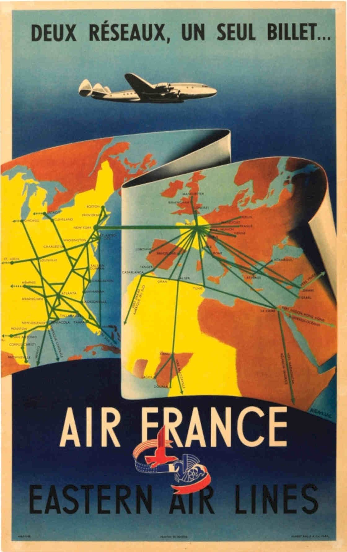 Air France Eastern Vintage Retro Advert Poster A4 Photo Print