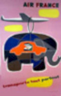 Air France Elephant Vintage Retro Advert Poster A4 Photo Print