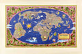 Air France Map 15 Vintage Retro Advert Poster A4 Photo Print