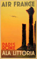 Air France Roman Vintage Retro Advert Poster A4 Photo Print