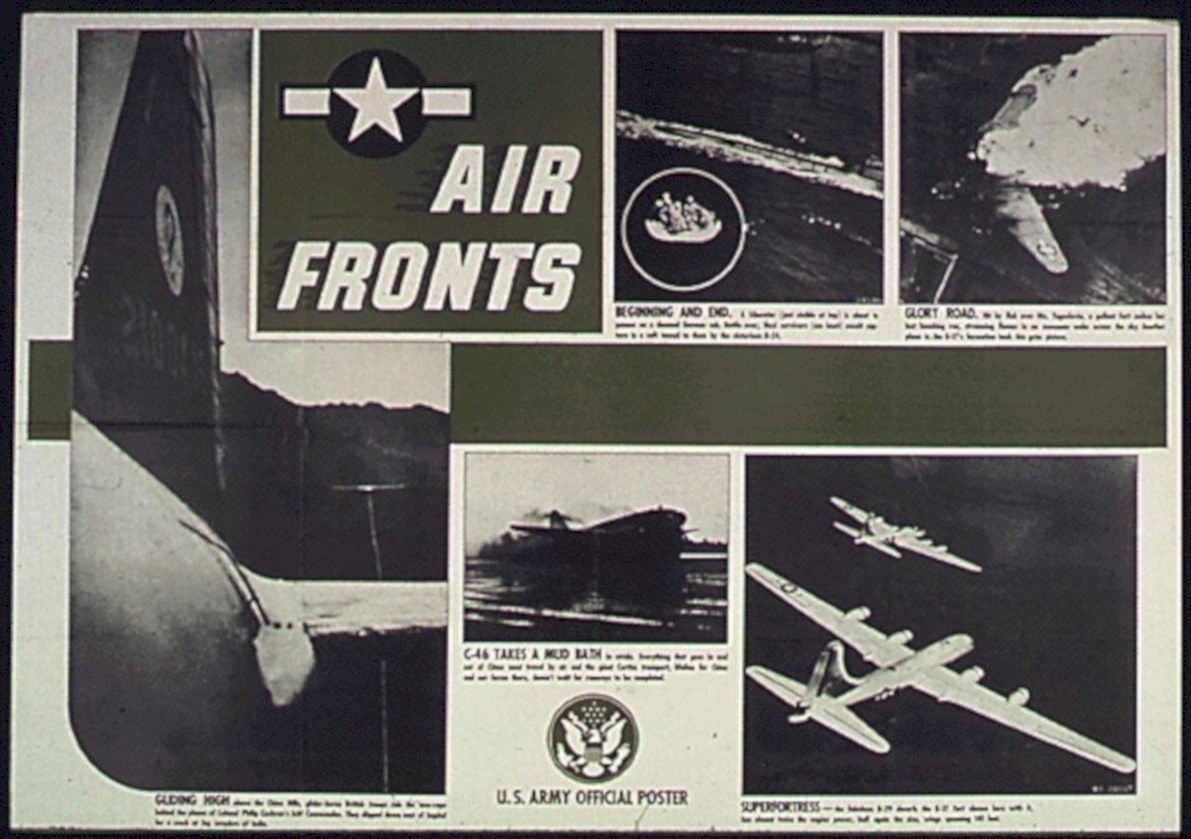 Air Fronts Warplanes 1 Vintage Retro Advert Ads A4 Photo Print