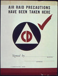 Air Raid Precautions Vintage Retro Advert Poster A4 Photo Print