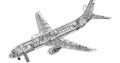 Airbus A320 cutaway A4 Photo Print