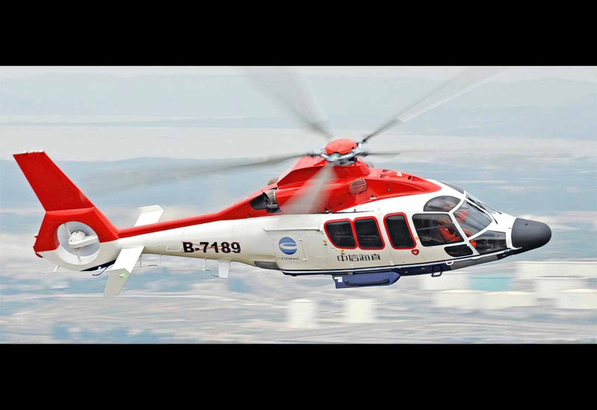 Airbus Helicopters H155 Medium Lift Helicopter France (2) Military A4 Photo Print