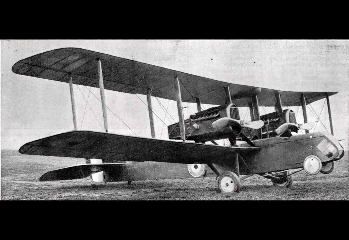 Airco Dh10 Amiens Medium Biplane Bomber United Kingdom (2) Military A4 Photo Print