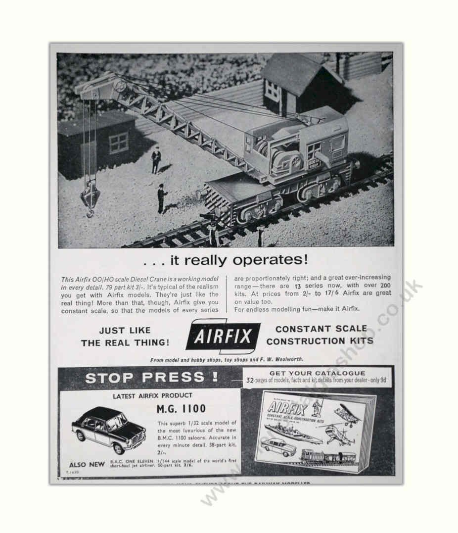 Airfix Mg 1100 Vintage Retro Advert Poster A4 Photo Print