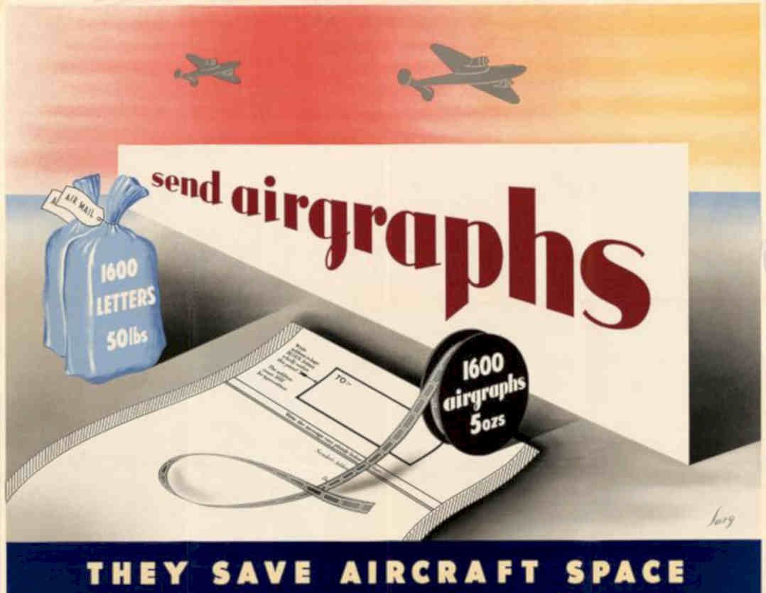 Airgraphs Letters Space Vintage Retro Advert Poster A4 Photo Print
