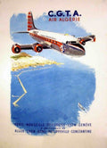 Airline Algerie Flight Vintage Retro Advert Poster A4 Photo Print