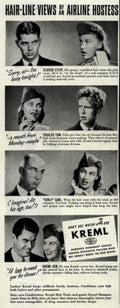 Airline Hostesses Krem Vintage Retro Advert Ads A4 Photo Print