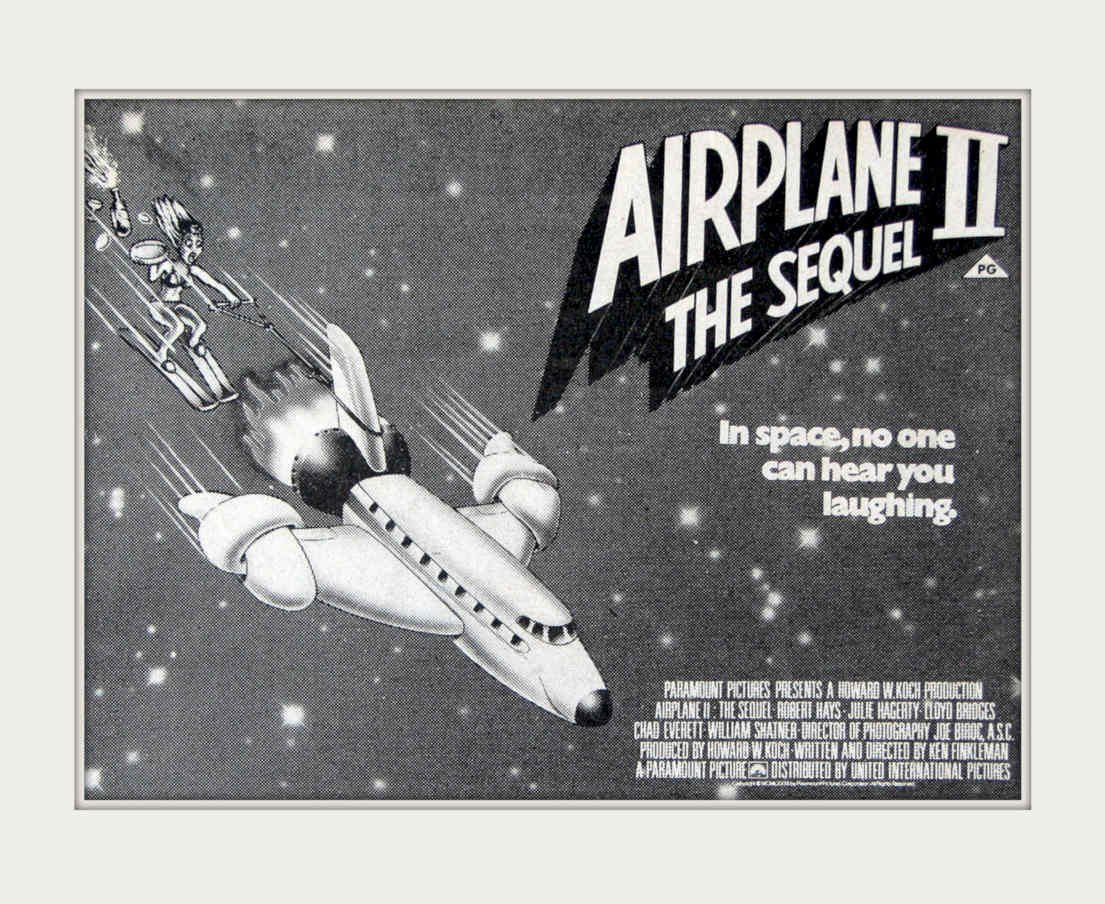 Airplane Ii Sequel Vintage Retro Advert Poster A4 Photo Print