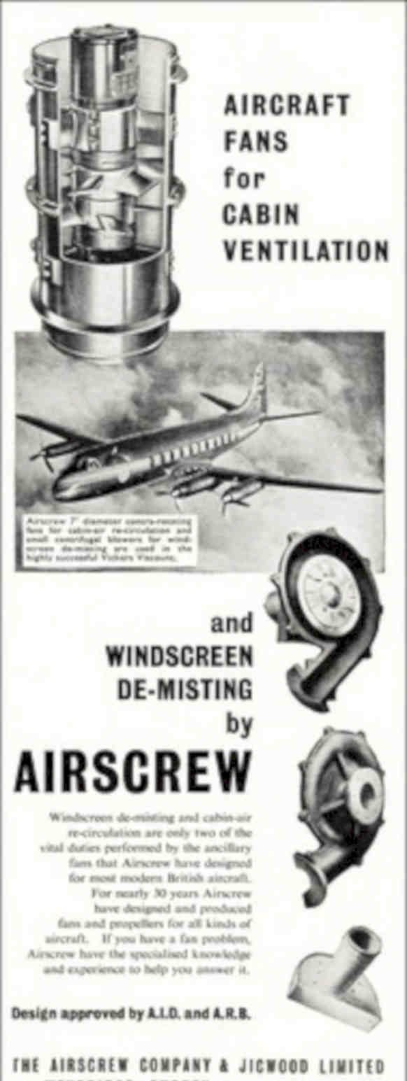 Airscrew Fans Windscreen Vintage Retro Advert Poster A4 Photo Print