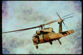Airshow Aircraft Planes 010008 Troop Carrying Huey Helicopter A4 Limited Edition Watercolour Print