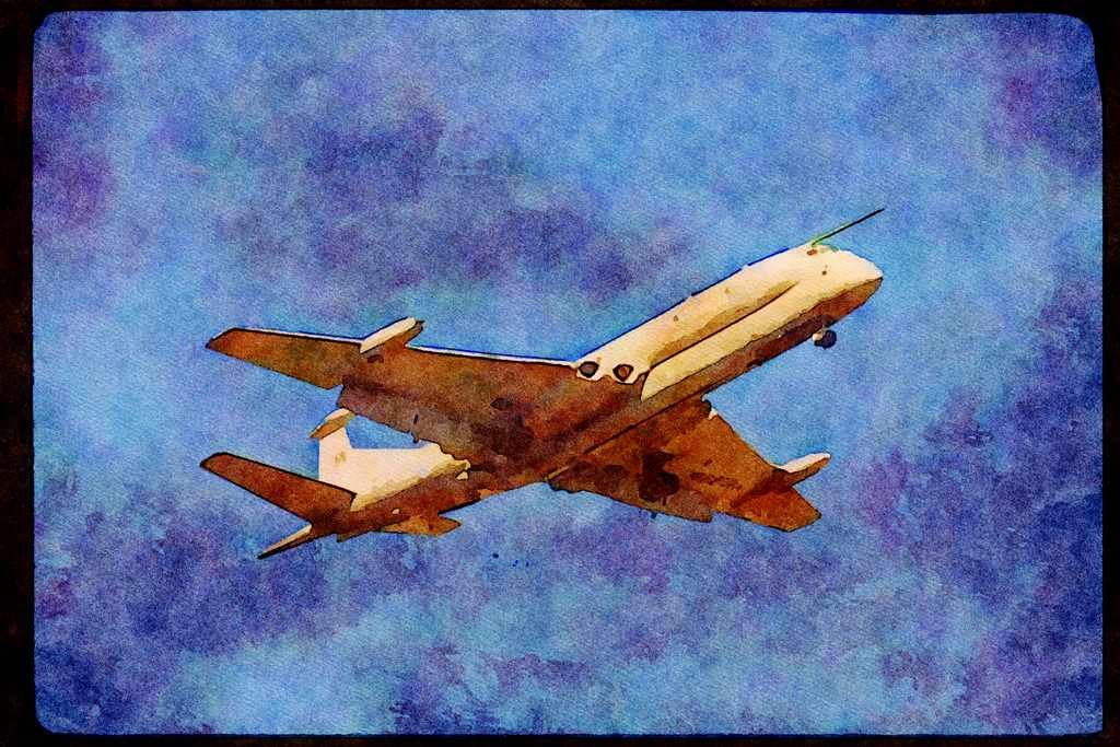 Airshow Aircraft Planes 010016 Nimrod British Reconnaissance Plane A4 Limited Edition Watercolour Print