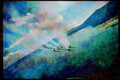 Airshow Aircraft Planes 010063 Snowbirds, View From Air, Behind Smoke A4 Limited Edition Watercolour Print