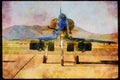 Airshow Aircraft Planes 010076 Blue Angel A 4 From Front, On Ground A4 Limited Edition Watercolour Print