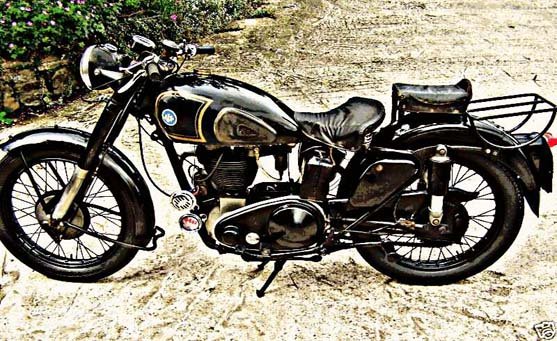 Ajs 18S motorbike A4 Photo Print