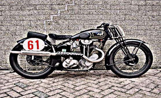 Ajs 3826 motorbike A4 Photo Print