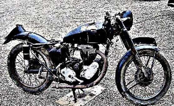 Ajs 500 Jampot motorbike A4 Photo Print