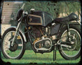 Ajs 7R 1 Motorbike Vintage Aged A4 Photo Print