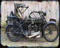 Ajs Model D 21 01 A4 Photo Print Motorbike Vintage Aged