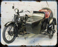 Ajs Model D 24 01 A4 Photo Print Motorbike Vintage Aged