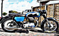 Ajs Model8 motorbike A4 Photo Print