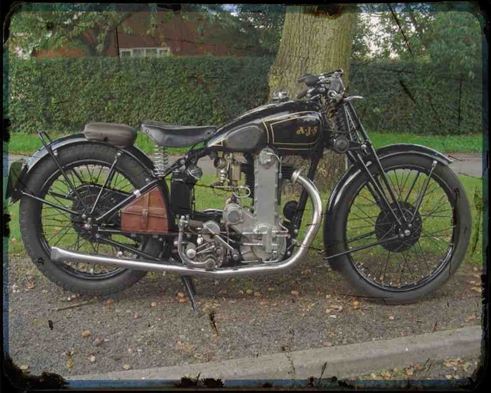 Ajs R7 Track Racer 30 02 A4 Photo Print Motorbike Vintage Aged