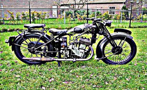 Ajs S9L motorbike A4 Photo Print