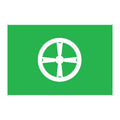 Akita City Flag N2635 A4 Photo Print