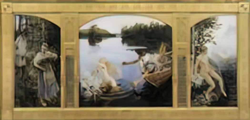 Akseli Gallen Kallela aino myth triptych 1891 Art A4 Photo Print