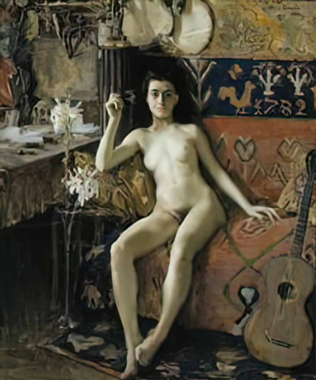Akseli Gallen Kallela d masqu e 1888 Art A4 Photo Print