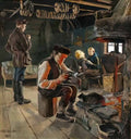 Akseli Gallen Kallela rustic life 1887 Art A4 Photo Print