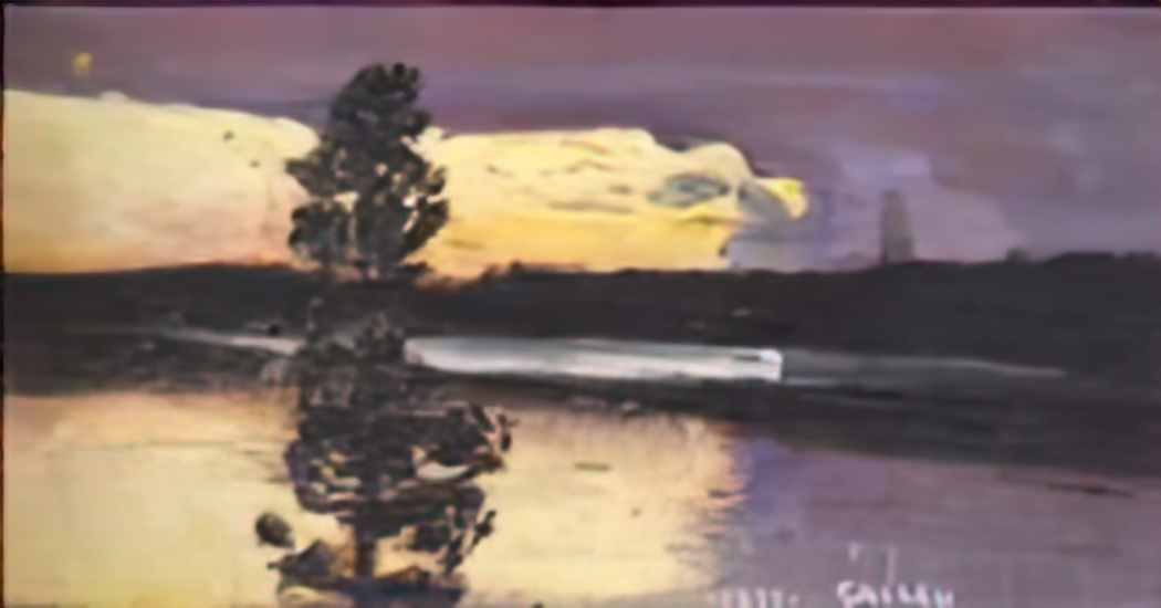 Akseli Gallen Kallela sunset 1899 Art A4 Photo Print