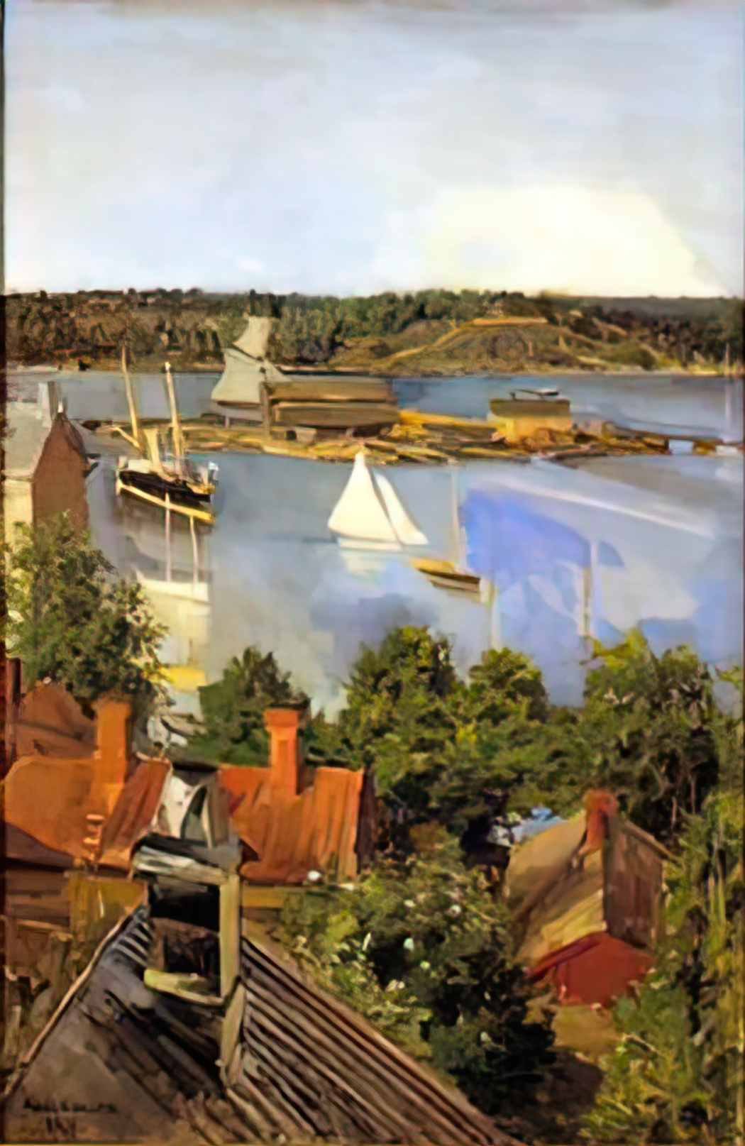 Akseli Gallen Kallela view from north quay 1891 Art A4 Photo Print UK