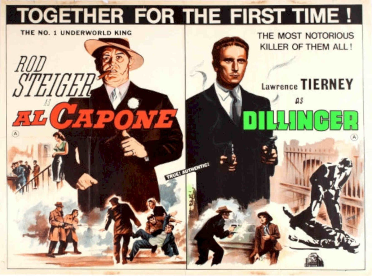 Al Capone Dillinger Vintage Retro Advert Poster A4 Photo Print