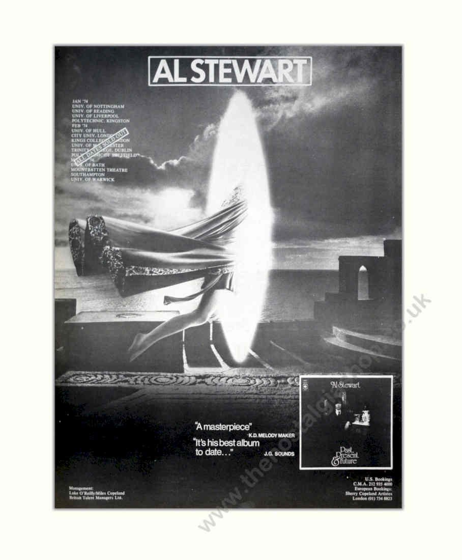 Al Stewart American Vintage Retro Advert Poster A4 Photo Print