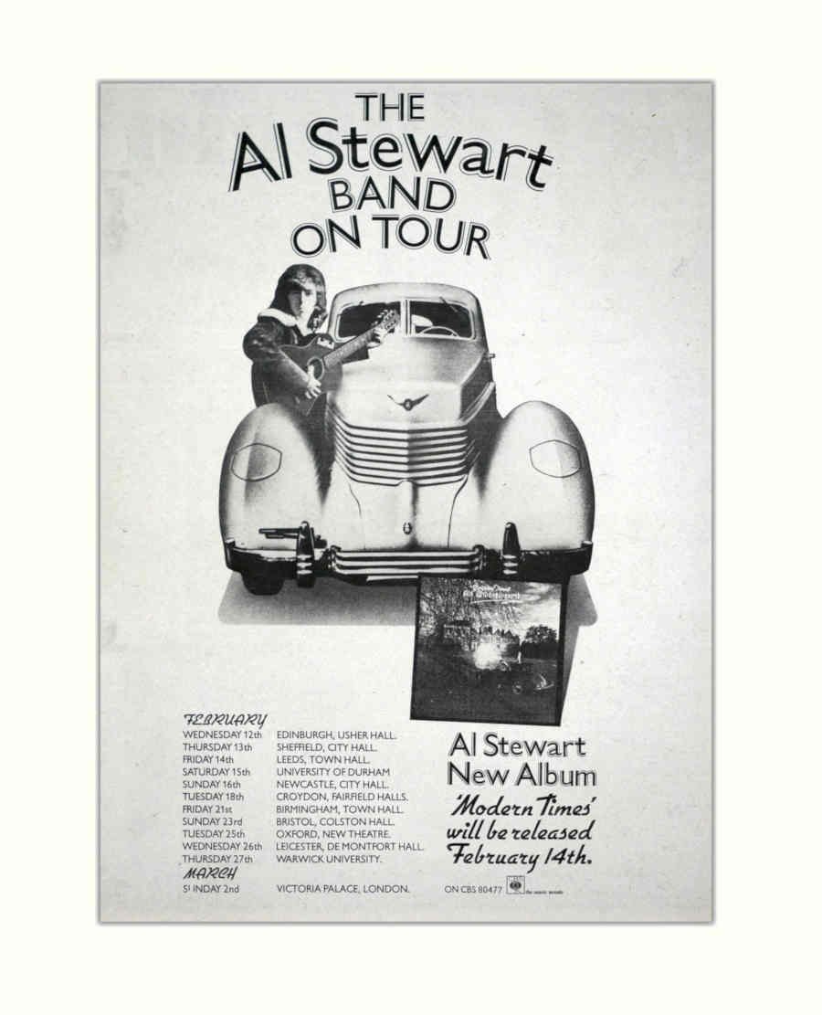 Al Stewart Concert Vintage Retro Advert Poster A4 Photo Print