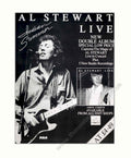 Al Stewart Live Vintage Retro Advert Poster A4 Photo Print